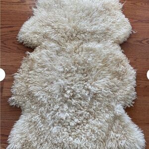 Authentic Rare Breed Whiteface Dartmoor Sheepskin Rug